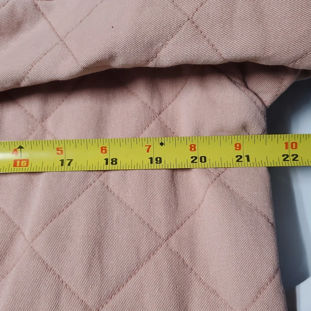Joie Quilted Barn Jacket Size Small Preppy Utility Blush Pink - Picture 12 of 14